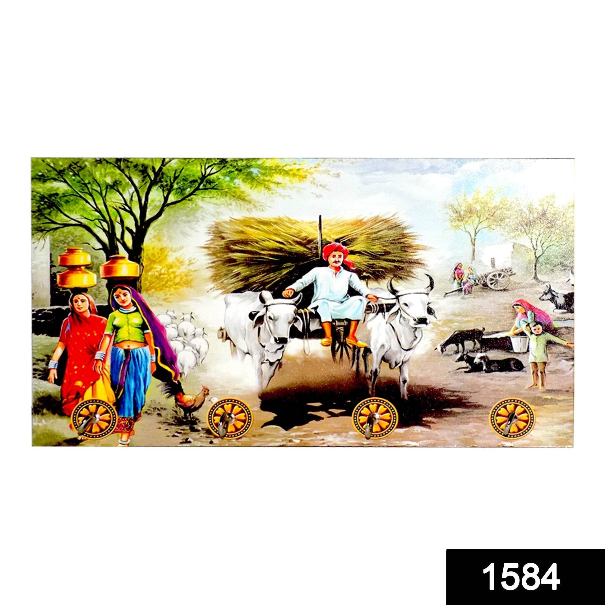 Decorative Wooden Landscape Art with Hooks for Wall Hanging - infinityexculsivestore.com