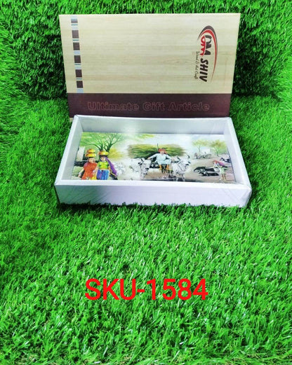 Decorative Wooden Landscape Art with Hooks for Wall Hanging - infinityexculsivestore.com