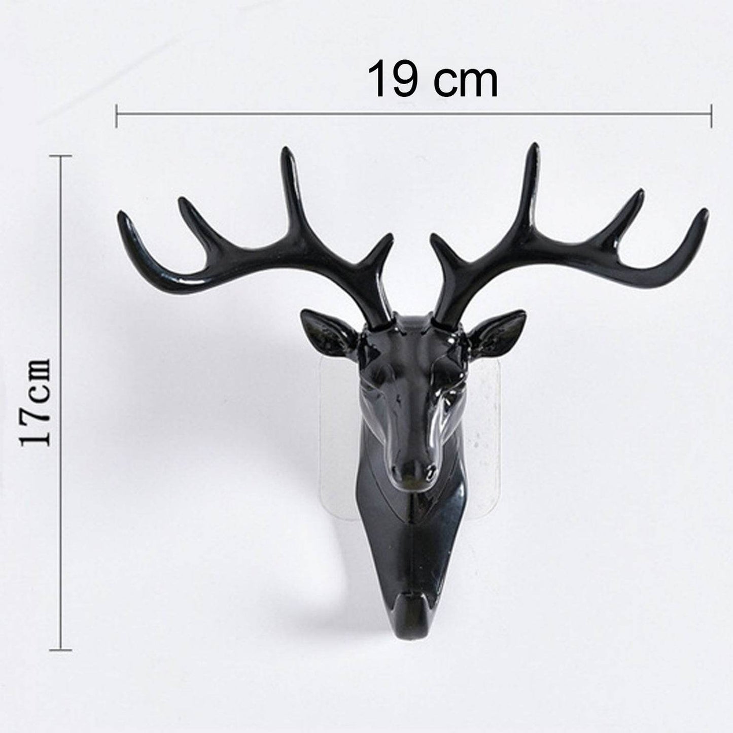 Deer Head Self Adhesive Wall Door Hook Hanger - infinityexculsivestore.com