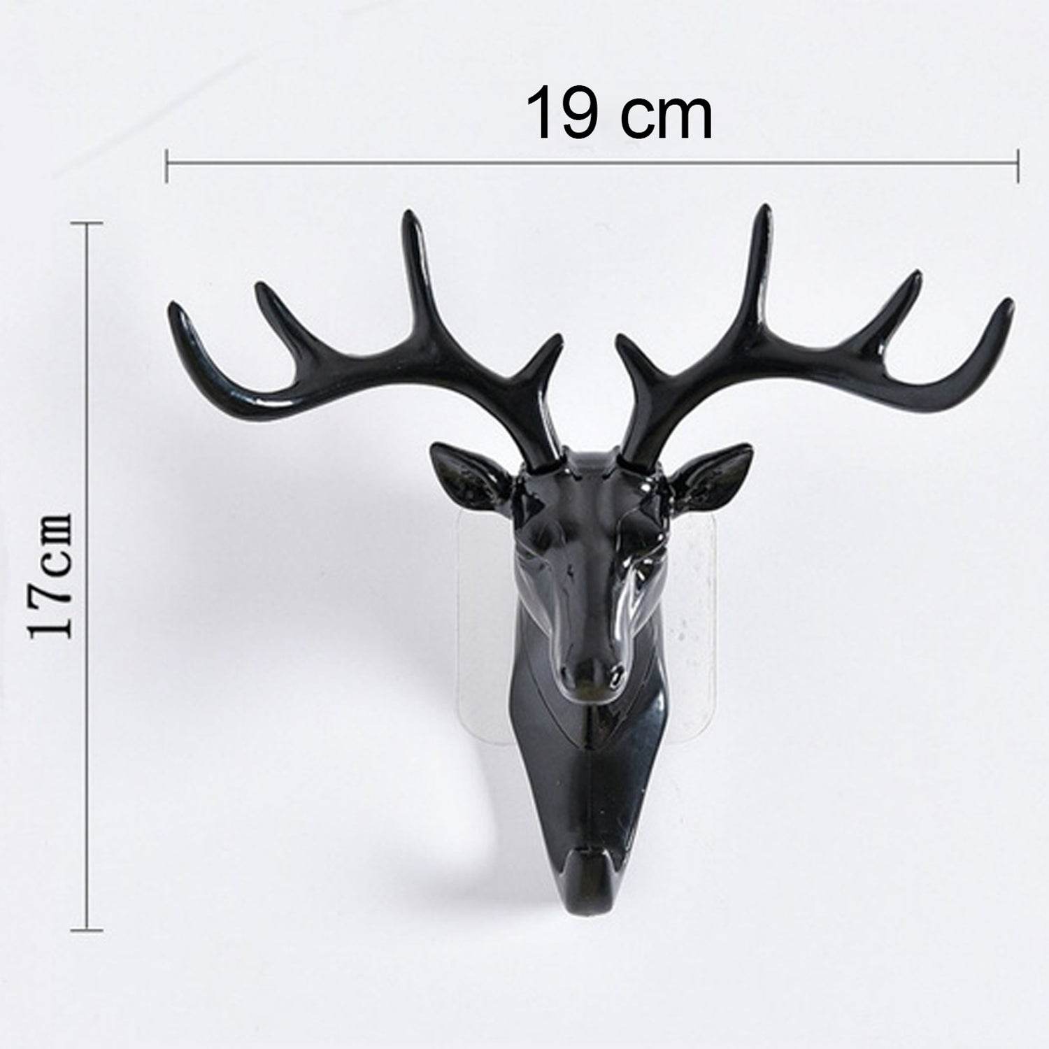 Deer Head Self Adhesive Wall Door Hook Hanger - infinityexculsivestore.com