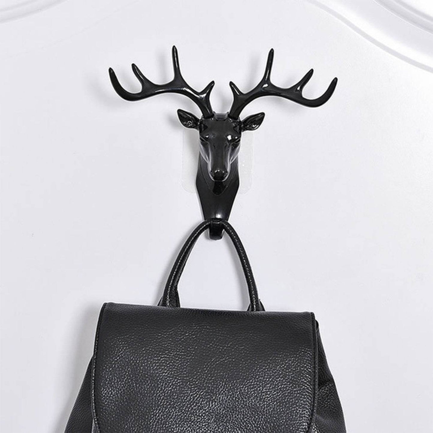 Deer Head Self Adhesive Wall Door Hook Hanger - infinityexculsivestore.com