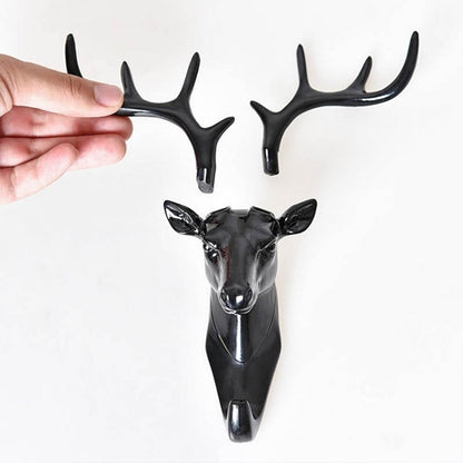 Deer Head Self Adhesive Wall Door Hook Hanger - infinityexculsivestore.com