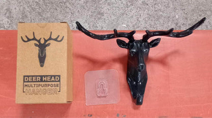 Deer Head Self Adhesive Wall Door Hook Hanger - infinityexculsivestore.com