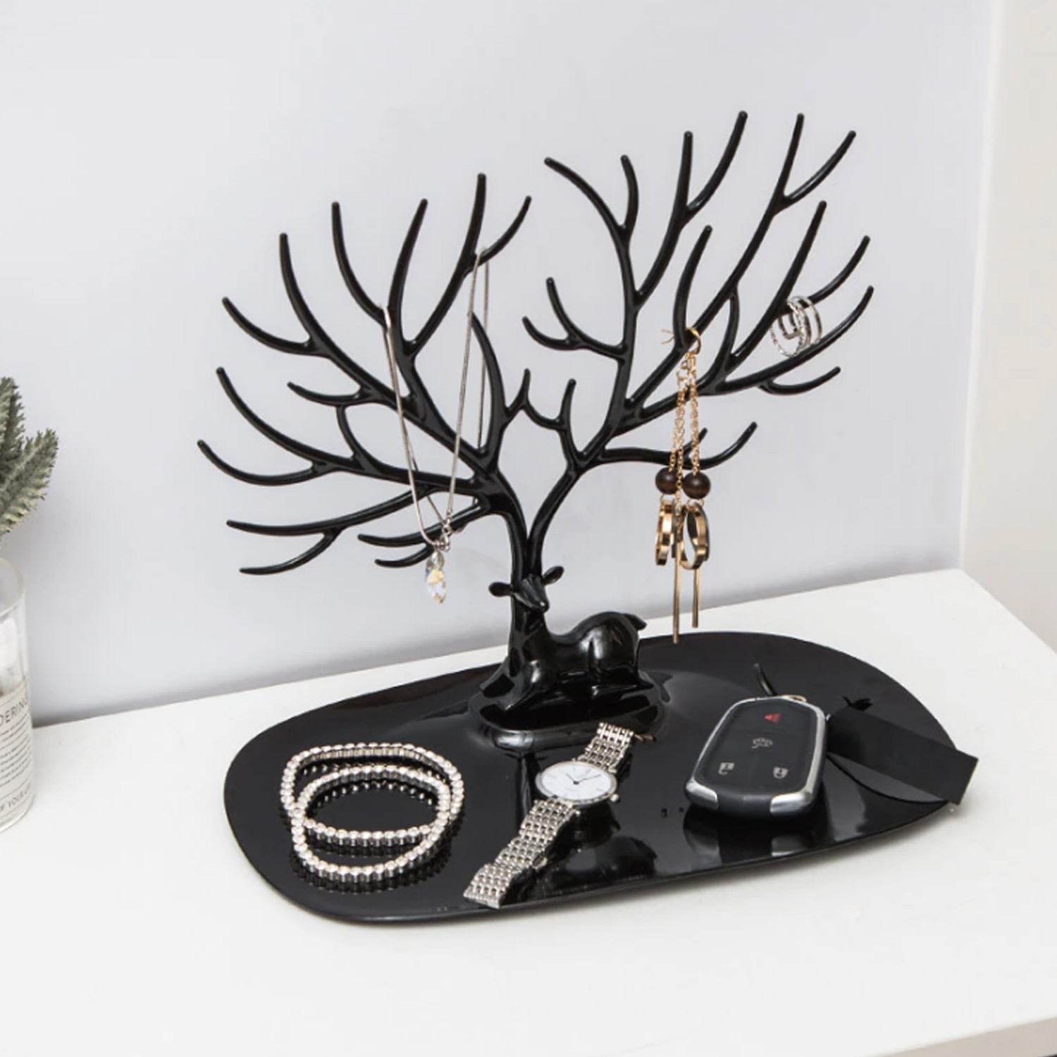 Deer Shaped Jewellery Display Holder Earring Necklace Holder Organiser (1Pc Only) - infinityexculsivestore.com