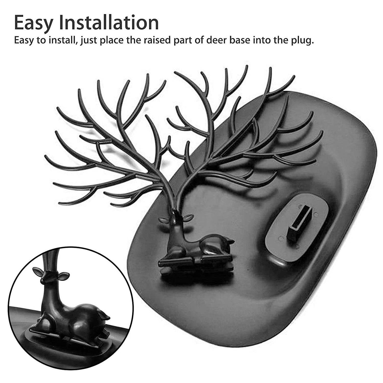 Deer Shaped Jewellery Display Holder Earring Necklace Holder Organiser (1Pc Only) - infinityexculsivestore.com