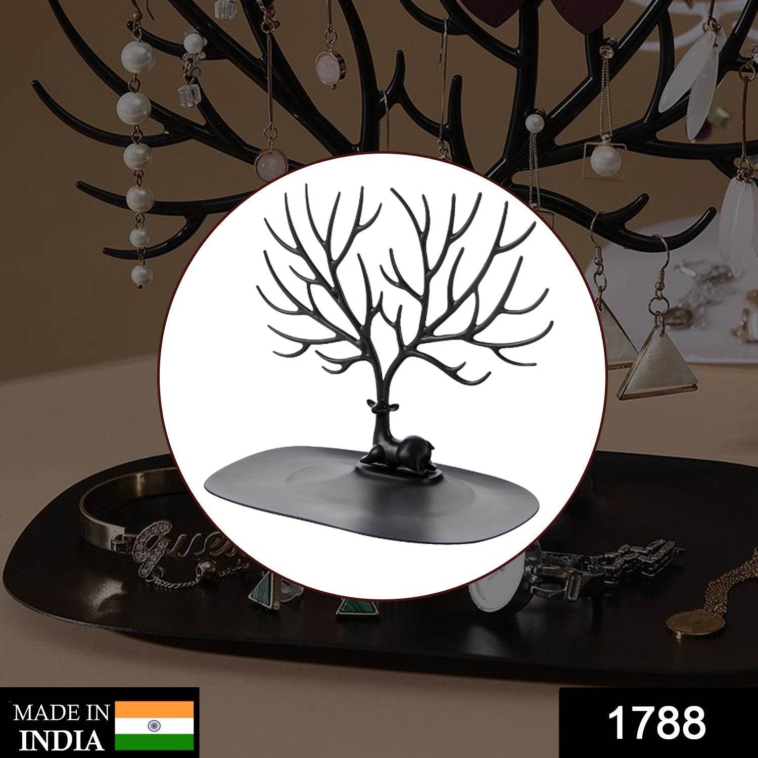 Deer Shaped Jewellery Display Holder Earring Necklace Holder Organiser (1Pc Only) - infinityexculsivestore.com