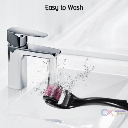 Derma Roller Anti Ageing and Facial Scrubs & Polishes Scar Removal Hair Regrowth (1mm) - infinityexculsivestore.com
