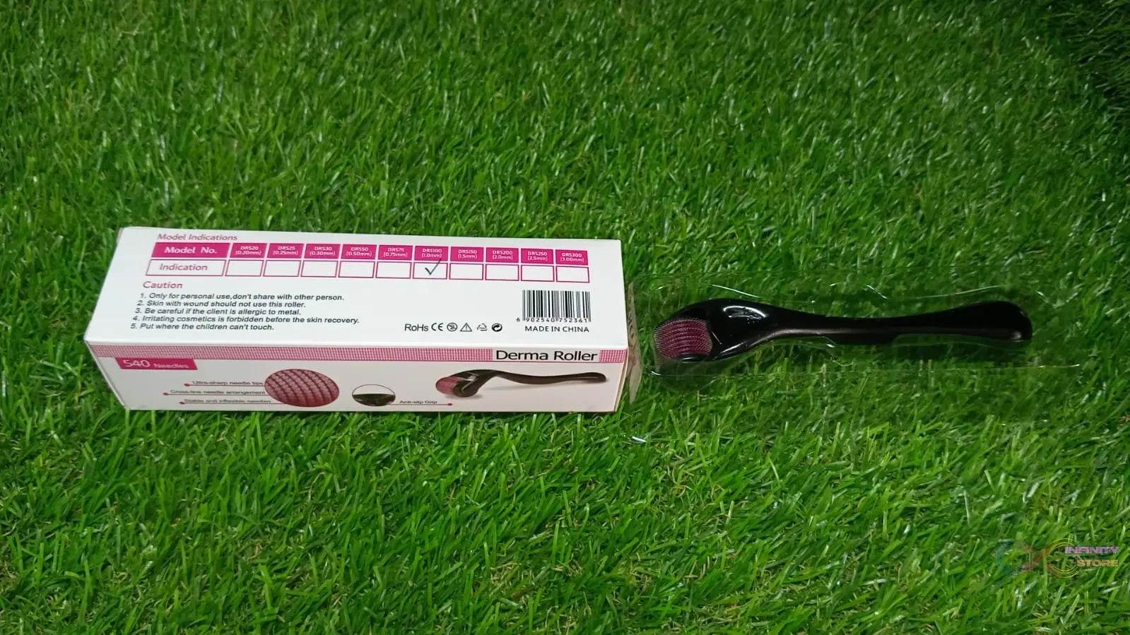 Derma Roller Anti Ageing and Facial Scrubs & Polishes Scar Removal Hair Regrowth (1mm) - infinityexculsivestore.com