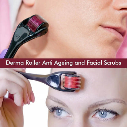 Derma Roller Anti Ageing and Facial Scrubs & Polishes Scar Removal Hair Regrowth (2 MM) - infinityexculsivestore.com
