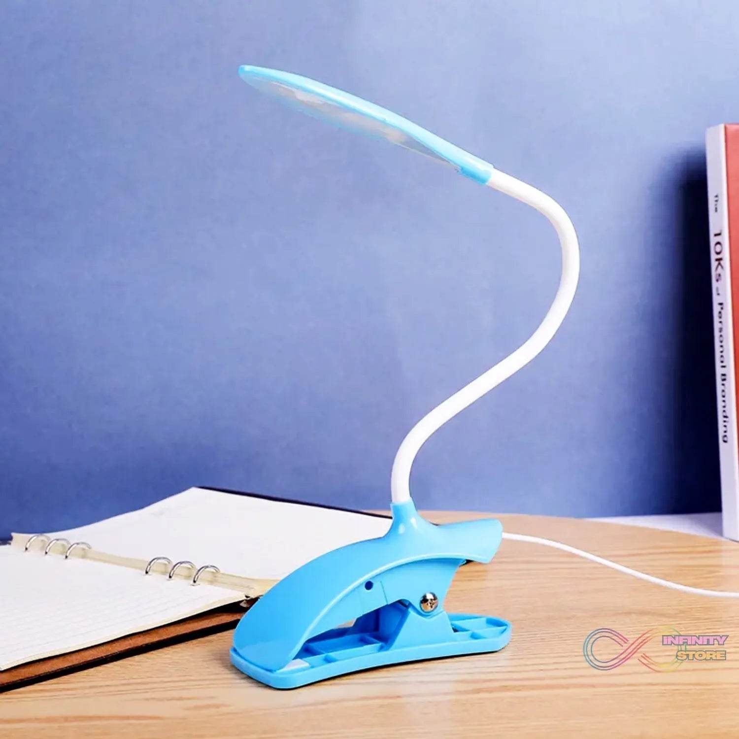 Desk Lamp Adjustable Gooseneck USB Rechargeable 3 modes of Lighting, Reading Lamp for Dorm White, Study Desk lamp Suitable for Girls College Bedroom Reading - infinityexculsivestore.com
