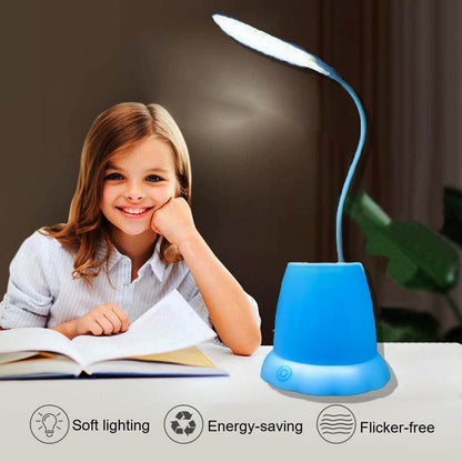 Desk Lamp with Pen Holder Table Lamp with Pencil Stand for Home Office - infinityexculsivestore.com