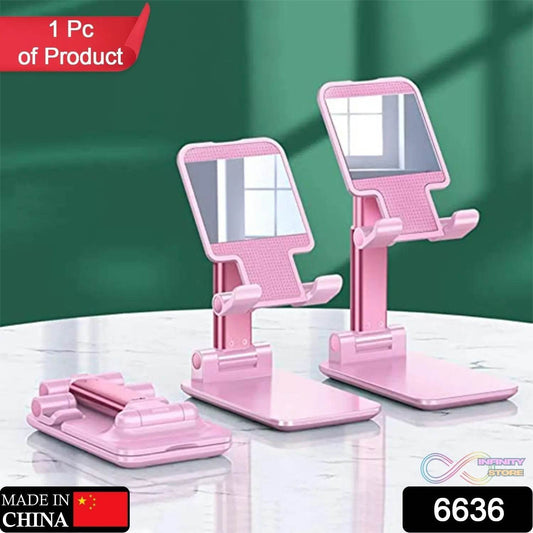 Desktop Cell Phone Stand Phone Holder full 3 - Way Adjustable Phone Stand for Desk Height + Angles Perfect As Desk Organizers and Accessories. - infinityexculsivestore.com