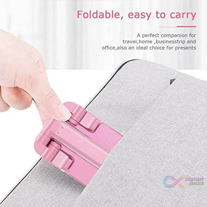 Desktop Cell Phone Stand Phone Holder full 3 - Way Adjustable Phone Stand for Desk Height + Angles Perfect As Desk Organizers and Accessories. - infinityexculsivestore.com