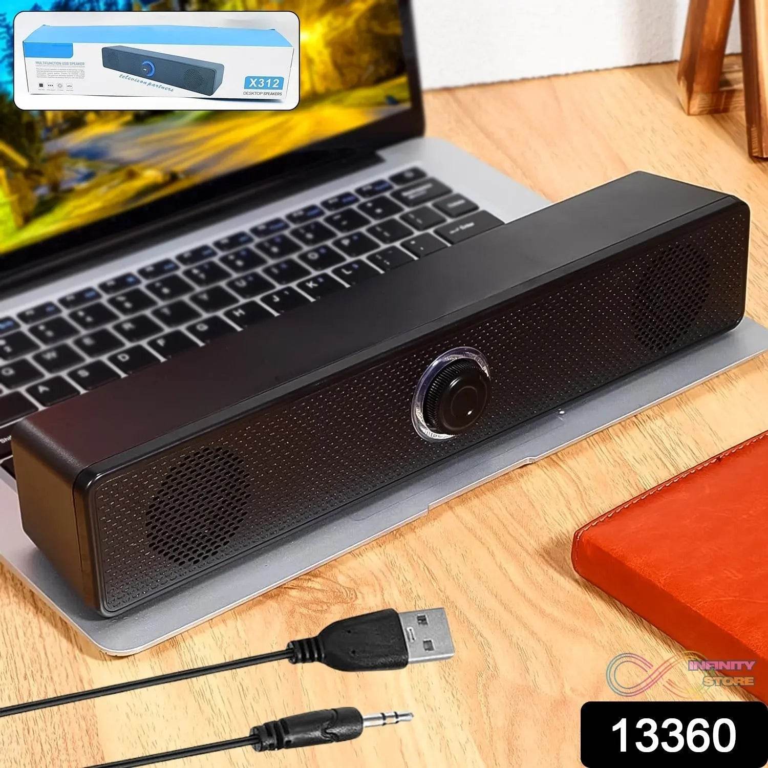 Desktop, Computer Speaker, Wired Plug and Play USB Powered Speaker (1 Pc) - infinityexculsivestore.com