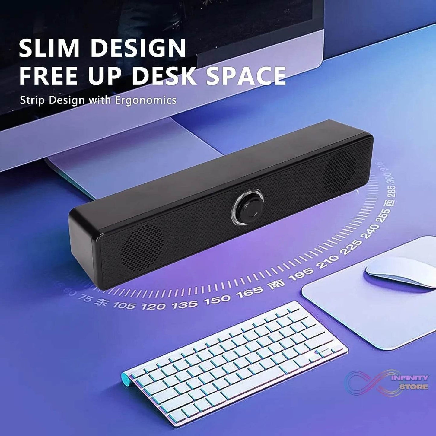 Desktop, Computer Speaker, Wired Plug and Play USB Powered Speaker (1 Pc) - infinityexculsivestore.com