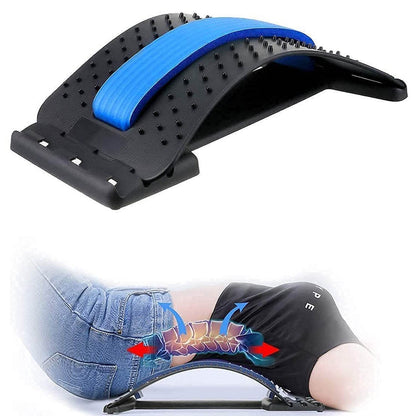 Back Pain Relief Device Back Stretcher, Spinal Curve Back Relaxation Device, Multi-Level Lumbar Region Back Support For Lower & Upper Muscle Pain Relief, Back Massager For Bed Chair & Car (1 Pc) - infinityexculsivestore.com