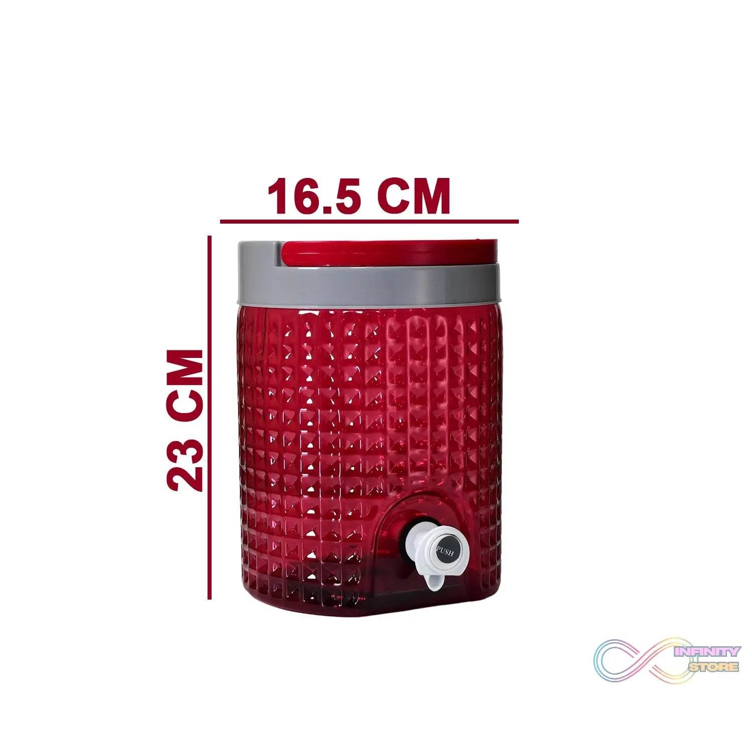 Diamond cut design plastic water jug to carrying water and other beverages. (4500Ml) - infinityexculsivestore.com