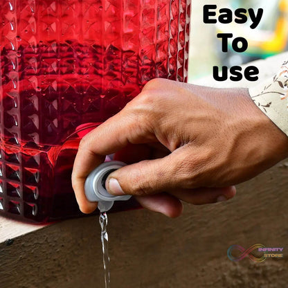 Diamond cut design plastic water jug to carrying water and other beverages. (4500Ml) - infinityexculsivestore.com