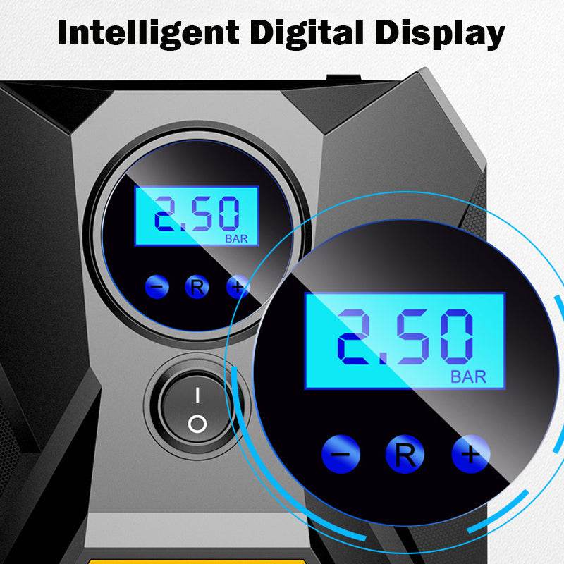 Digital Car Tyre Inflator Portable Air Compressor Pump - infinityexculsivestore.com
