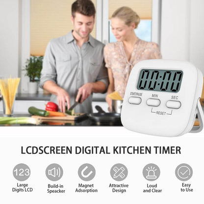 Digital Kitchen Timer with Alarm | Stop Watch Timer for Kitchen | Kitchen Timer with Magnetic Stand |Timer Clock for Study - infinityexculsivestore.com