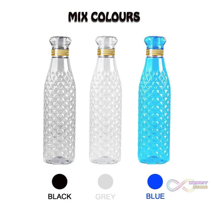 Dimond Cut Water Bottle used by kids, children’s and even adults for storing and drinking water throughout travelling to different-different places and all. - infinityexculsivestore.com