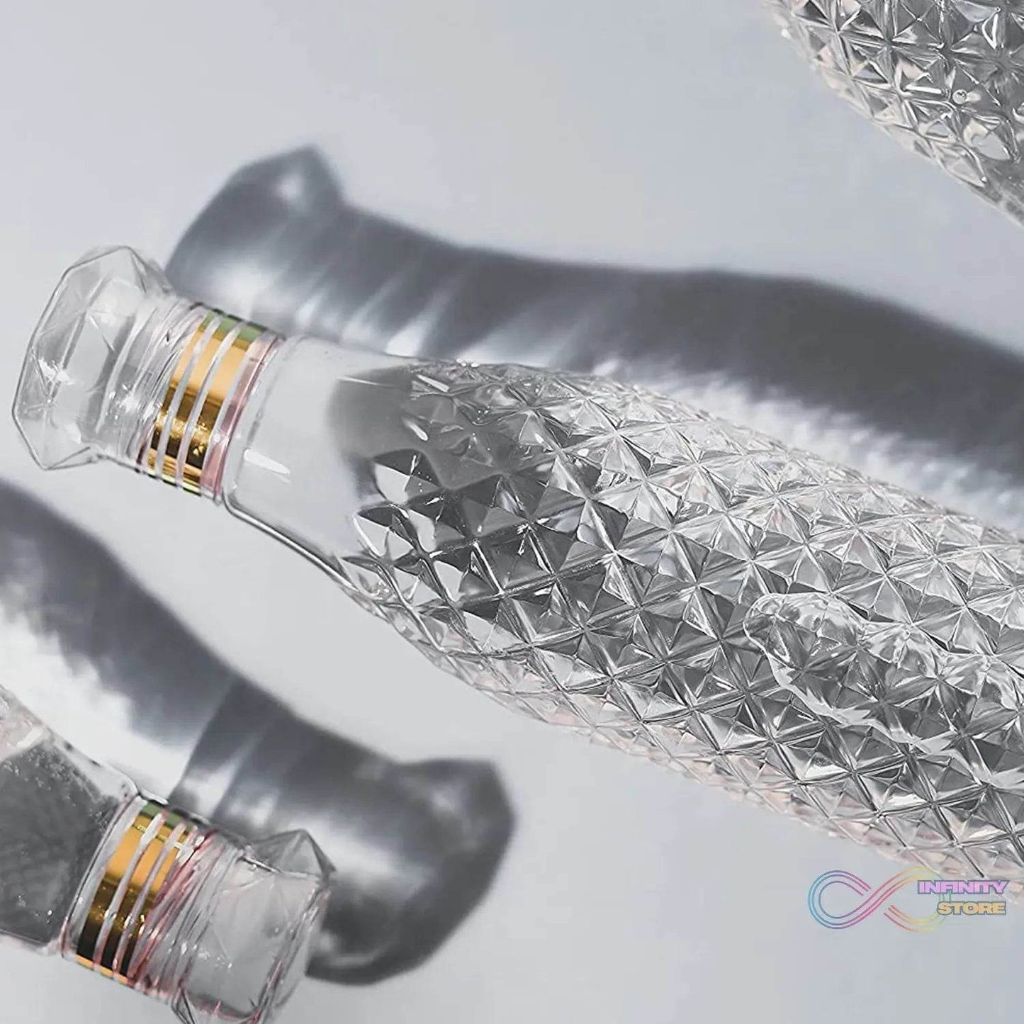 Dimond Cut Water Bottle used by kids, children’s and even adults for storing and drinking water throughout travelling to different-different places and all. - infinityexculsivestore.com