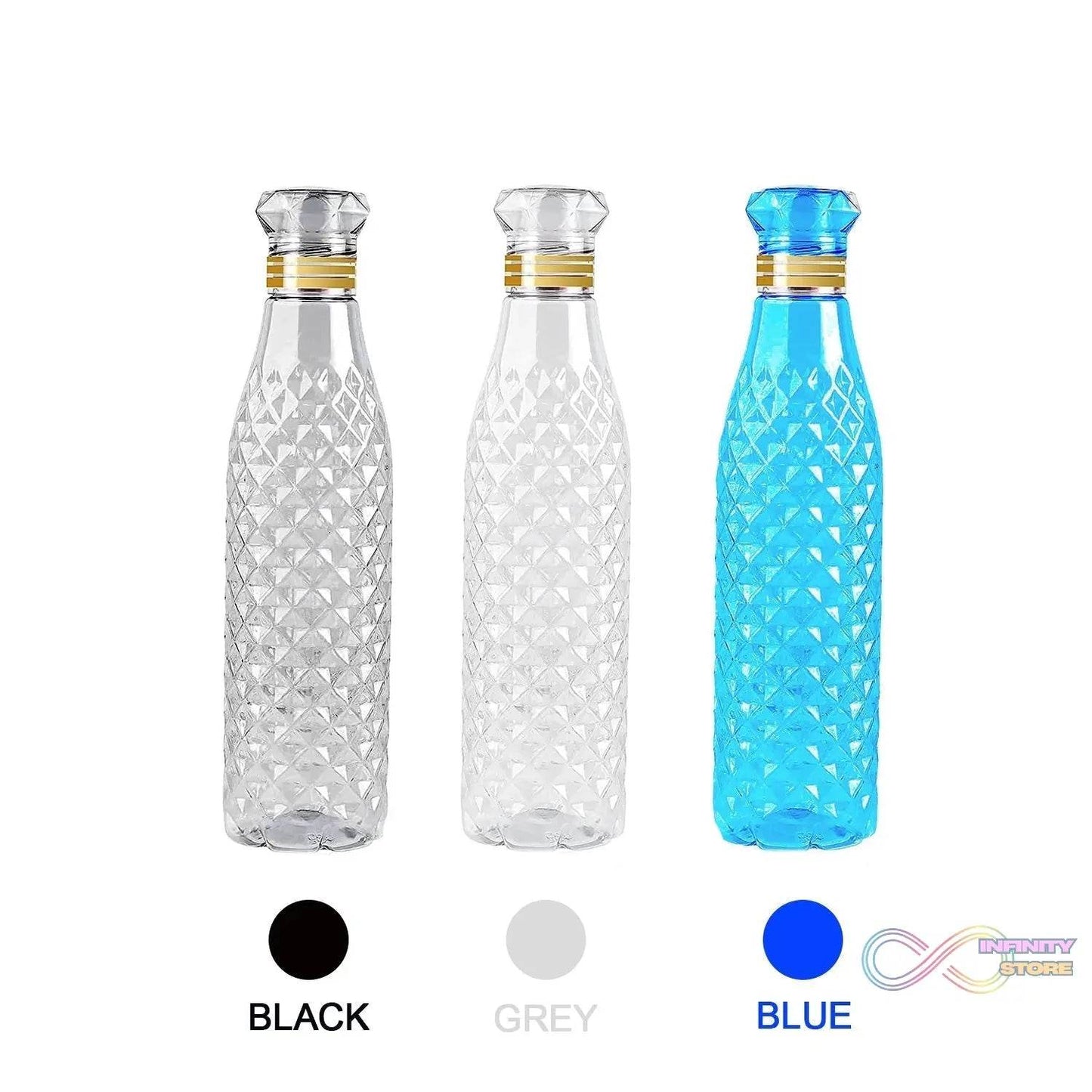 Dimond Cut Water Bottle used by kids, children’s and even adults for storing and drinking water throughout travelling to different-different places and all. - infinityexculsivestore.com