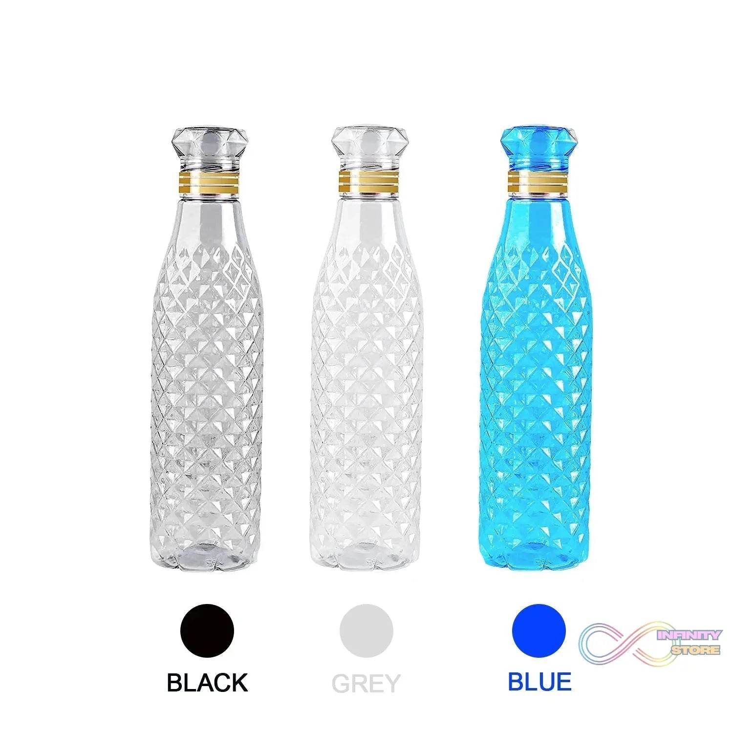 Dimond Cut Water Bottle used by kids, children’s and even adults for storing and drinking water throughout travelling to different-different places and all. - infinityexculsivestore.com
