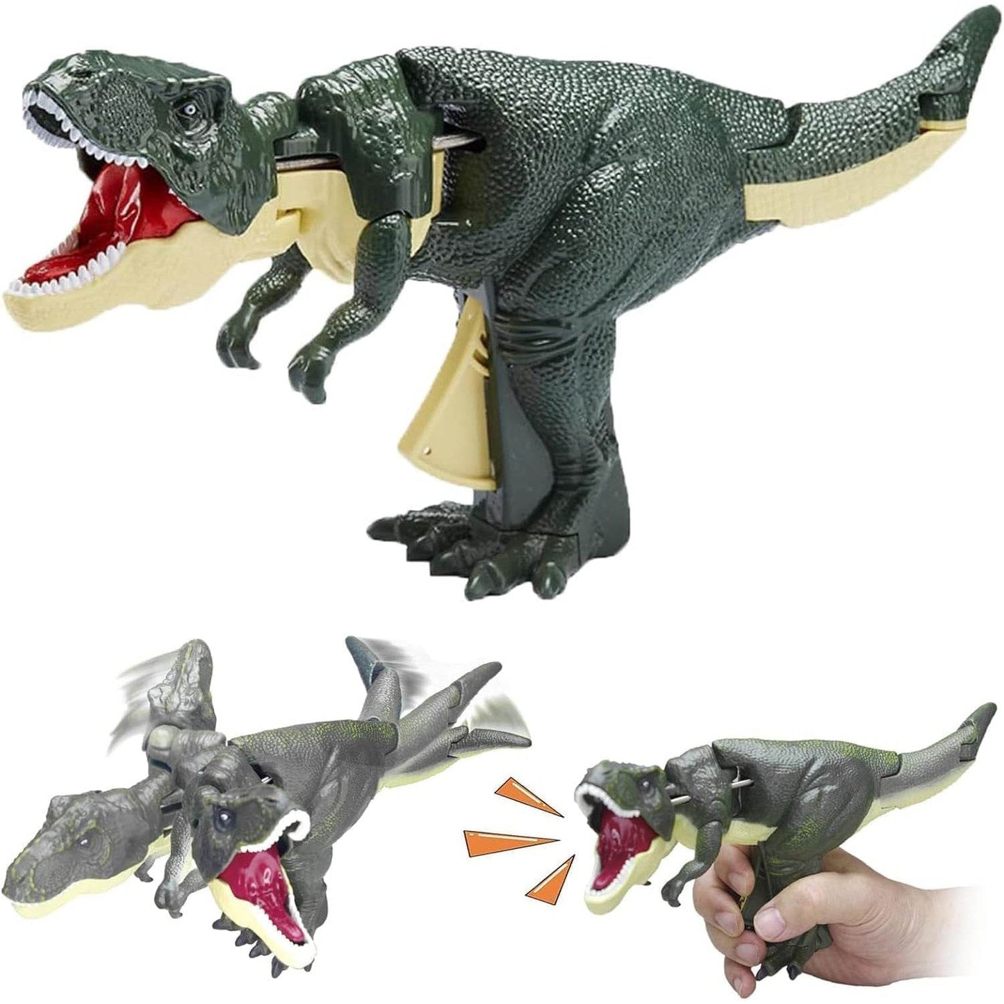 Dinosaur Roaring Toys Trigger, Dinosaurs Toys with Dinosaur Sound Lighting Model Vibrating Head Moving (3 + Years / 1 Pc) - infinityexculsivestore.com