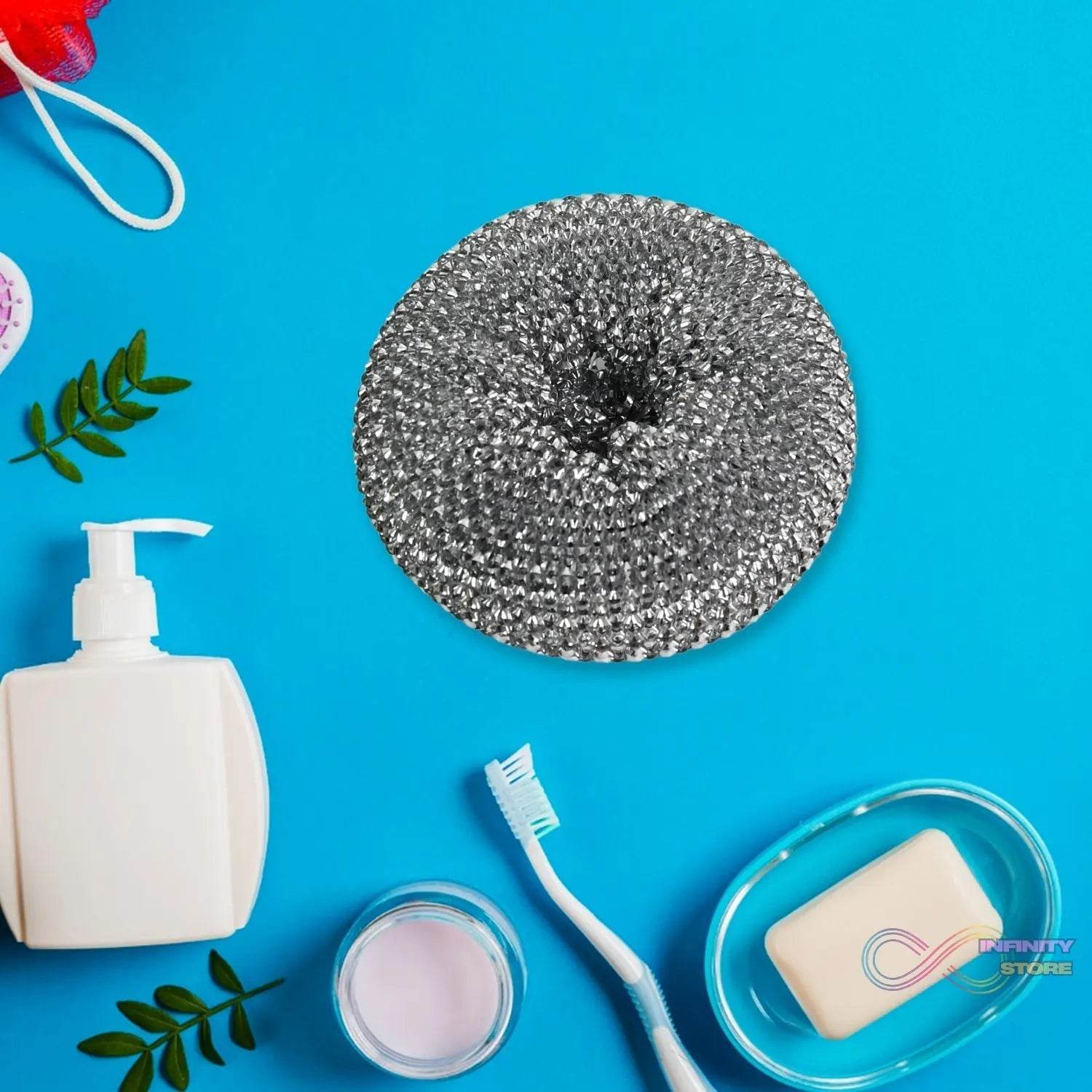 Dish Brush Set with Handle, Replacement Heads, Drain Tray in Kitchen (9 Pcs Set) - infinityexculsivestore.com