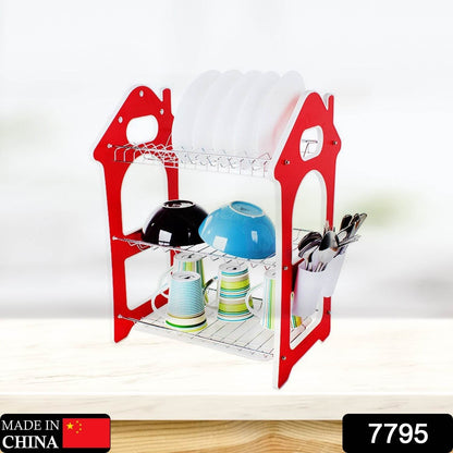 Dish Rack for Kitchen 3 Layer Dish Drainer Rack Stainless Steel Crockery Holder Cutlery Plate Holder Glass Utensils Storage Organize - infinityexculsivestore.com