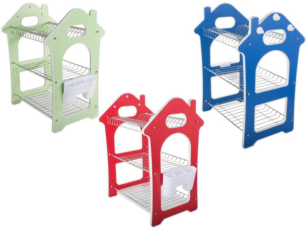 Dish Rack for Kitchen 3 Layer Dish Drainer Rack Stainless Steel Crockery Holder Cutlery Plate Holder Glass Utensils Storage Organize - infinityexculsivestore.com