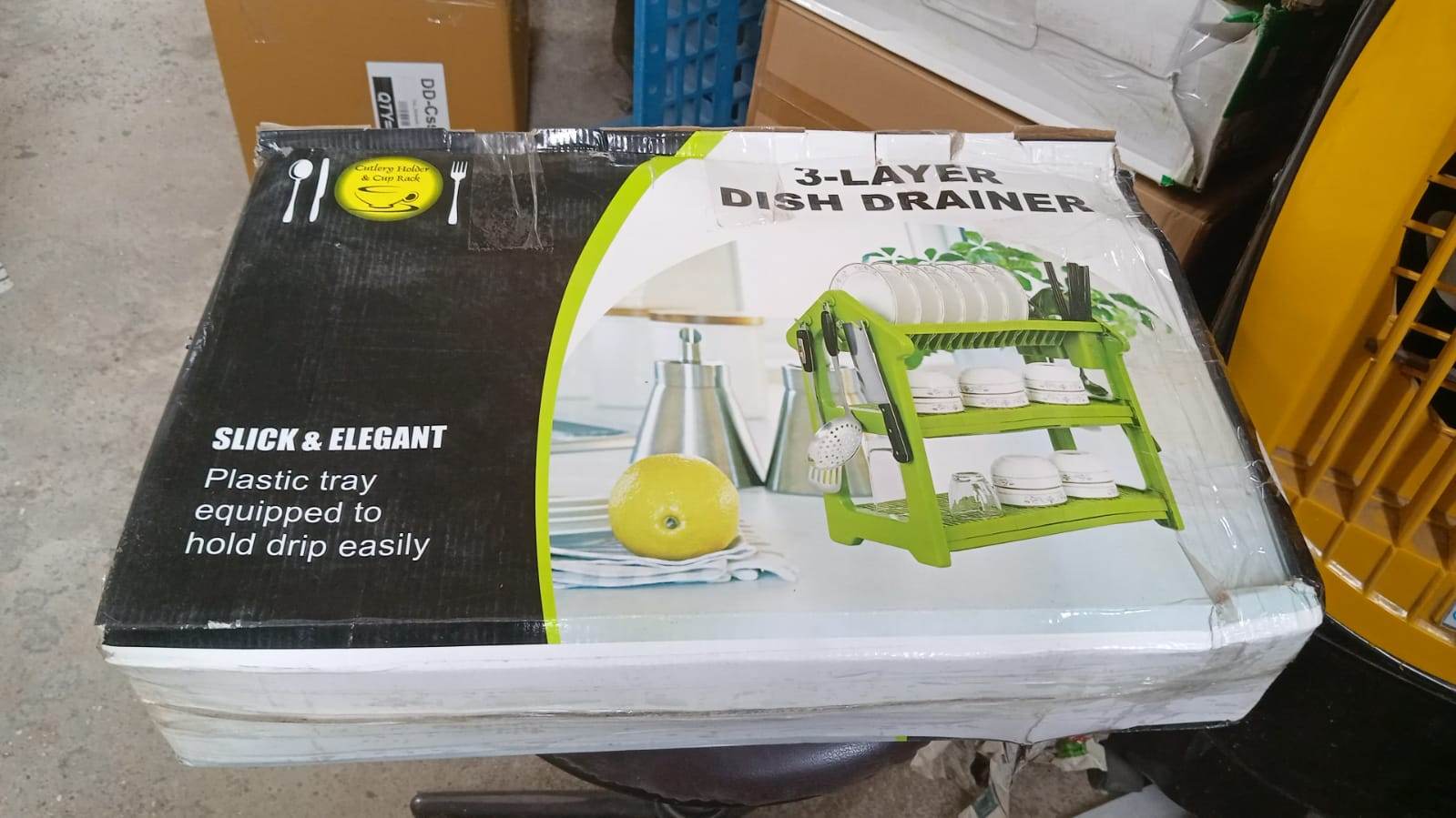 Dish Rack for Kitchen 3 Layer Dish Drainer Rack Stainless Steel Crockery Holder Cutlery Plate Holder Glass Utensils Storage Organize - infinityexculsivestore.com