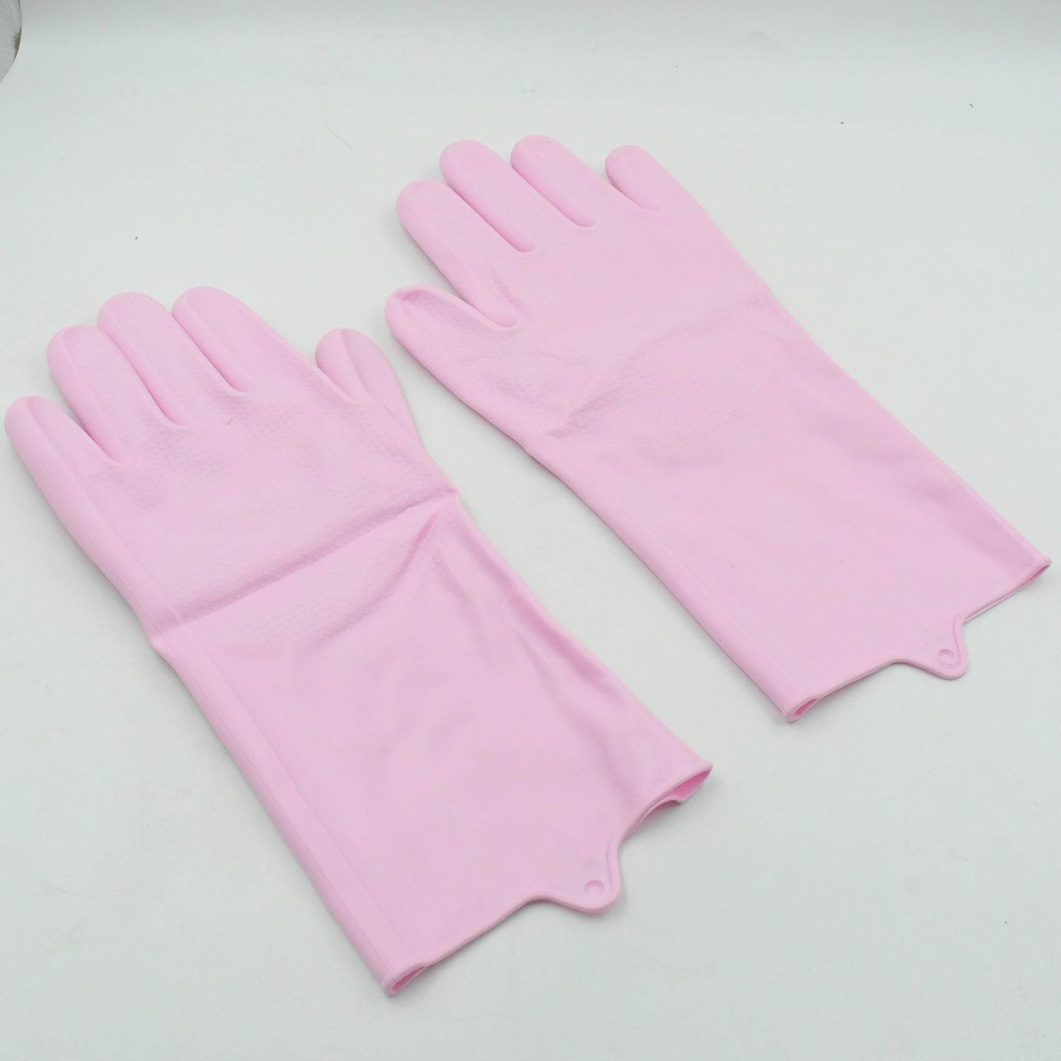 Dishwashing Gloves with Scrubber| Silicone Cleaning Reusable Scrub Gloves for Wash Dish Kitchen| Bathroom| Pet Grooming Wet and Dry Glove (1 Pair , 196Gm) - infinityexculsivestore.com