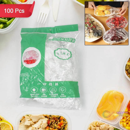 Disposable Elastic Food Storage Covers Bag (100 Pcs Set / Big) - infinityexculsivestore.com