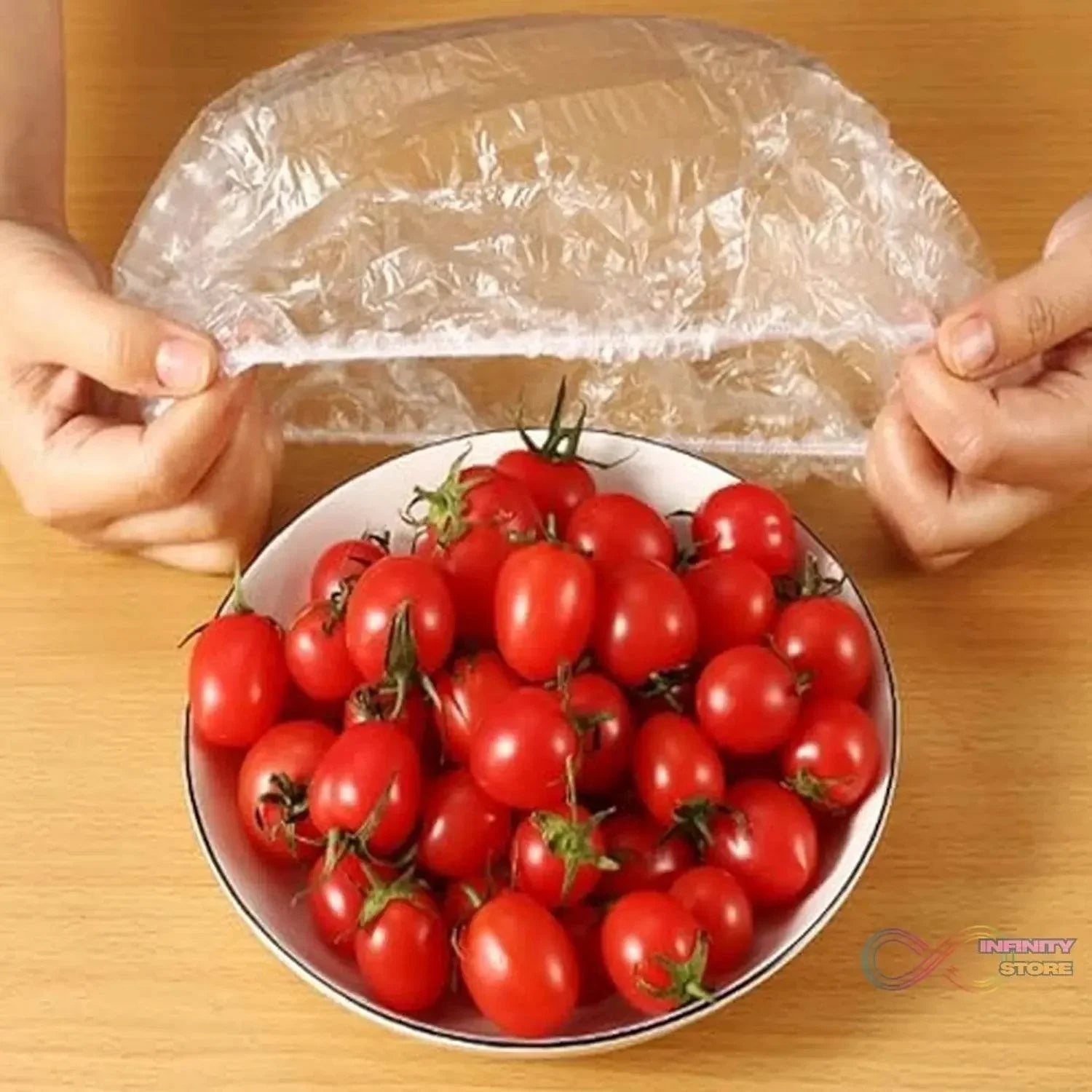 Disposable Elastic Food Storage Covers Bag (100 Pcs Set / Big) - infinityexculsivestore.com