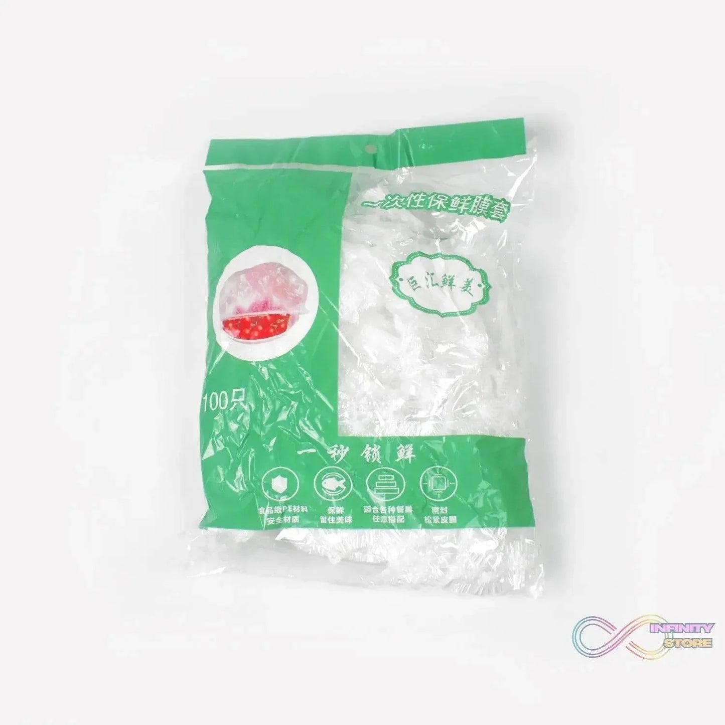 Disposable Elastic Food Storage Covers Bag (100 Pcs Set / Big) - infinityexculsivestore.com