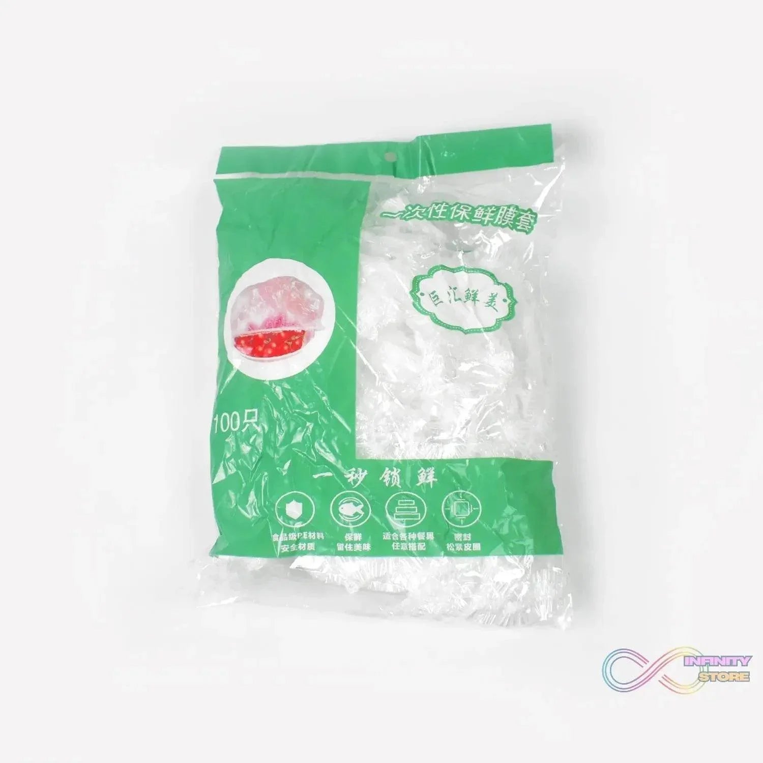 Disposable Elastic Food Storage Covers Bag (100 Pcs Set / Big) - infinityexculsivestore.com