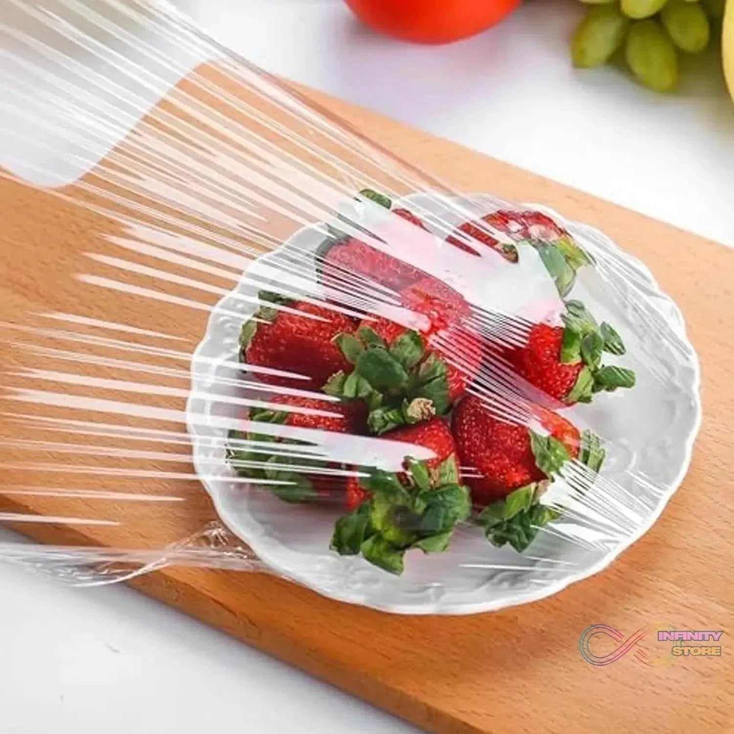Disposable Elastic Food Storage Covers Bag (100 Pcs Set / Big) - infinityexculsivestore.com