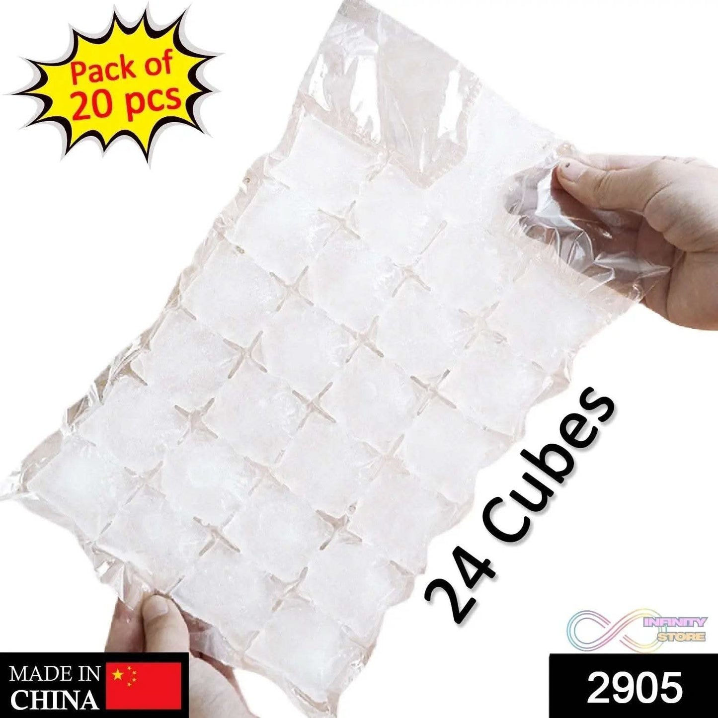 Disposable Ice Cube Bags, Stackable Easy Release Ice Cube Mold Trays Self-Seal Freezing Maker,Cold Ice Pack Cooler Bag for Cocktail Food Wine - infinityexculsivestore.com