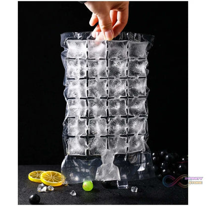 Disposable Ice Cube Bags, Stackable Easy Release Ice Cube Mold Trays Self-Seal Freezing Maker,Cold Ice Pack Cooler Bag for Cocktail Food Wine - infinityexculsivestore.com