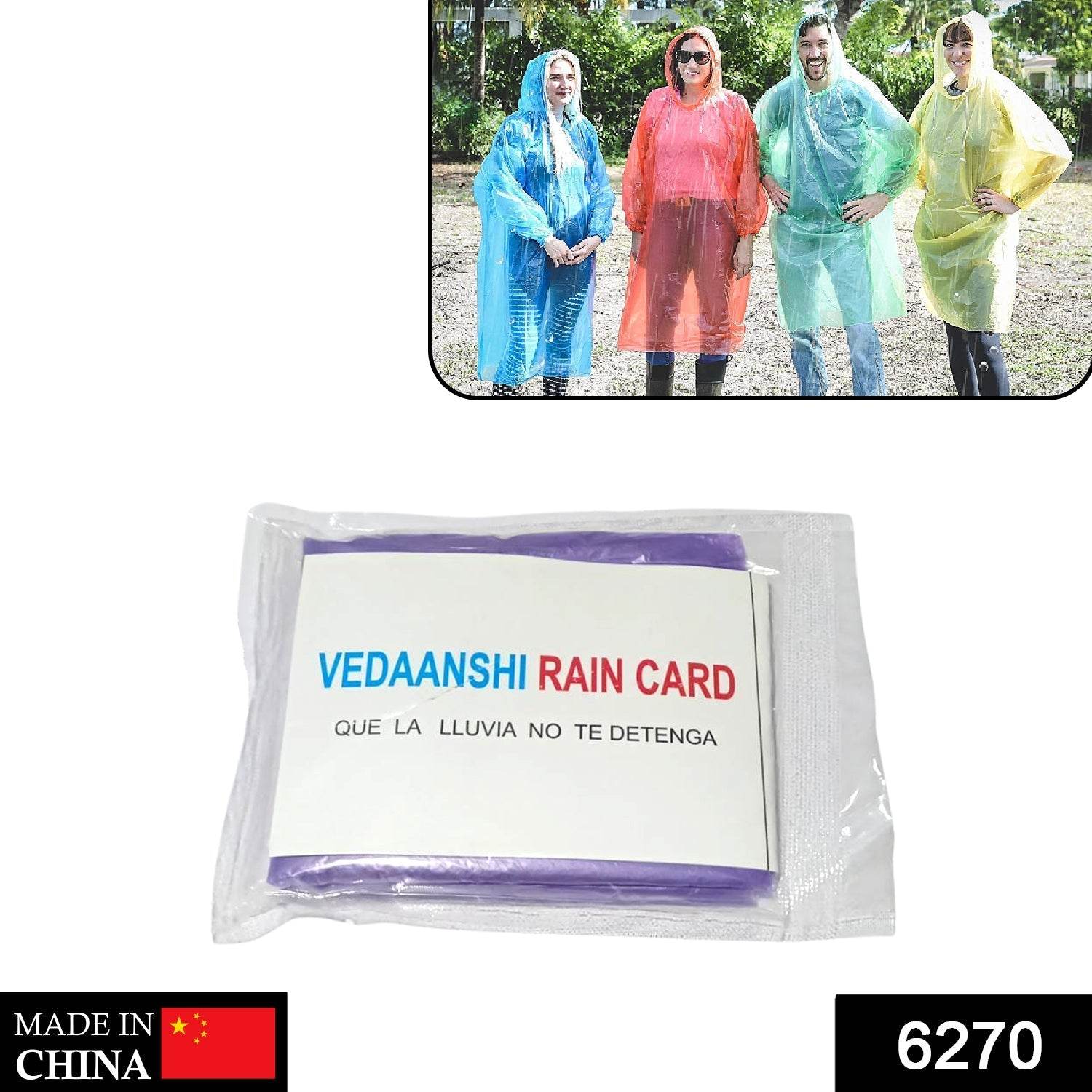 Disposable Rain Card Raincoat Easy to Carry Emergency Waterproof Rain coat RainCard - infinityexculsivestore.com