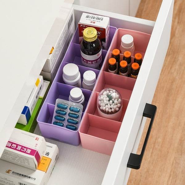 Dividers Tray Organizer Clear Plastic Bead Storage Tray (Multicolour) - infinityexculsivestore.com