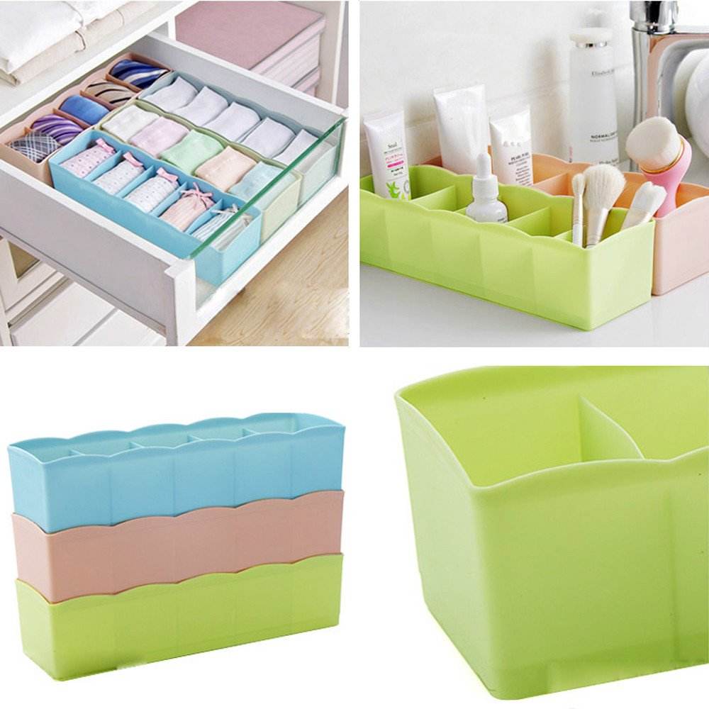 Dividers Tray Organizer Clear Plastic Bead Storage Tray (Multicolour) - infinityexculsivestore.com