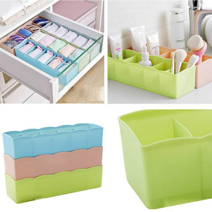 Dividers Tray Organizer Clear Plastic Bead Storage Tray (Multicolour) - infinityexculsivestore.com