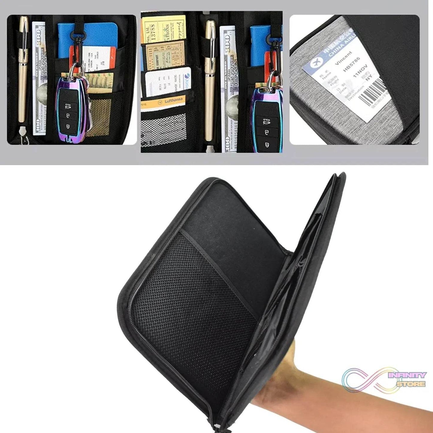 Document Zipper Pouch | Zipper Pouch Document Bag (1 Pc) - infinityexculsivestore.com