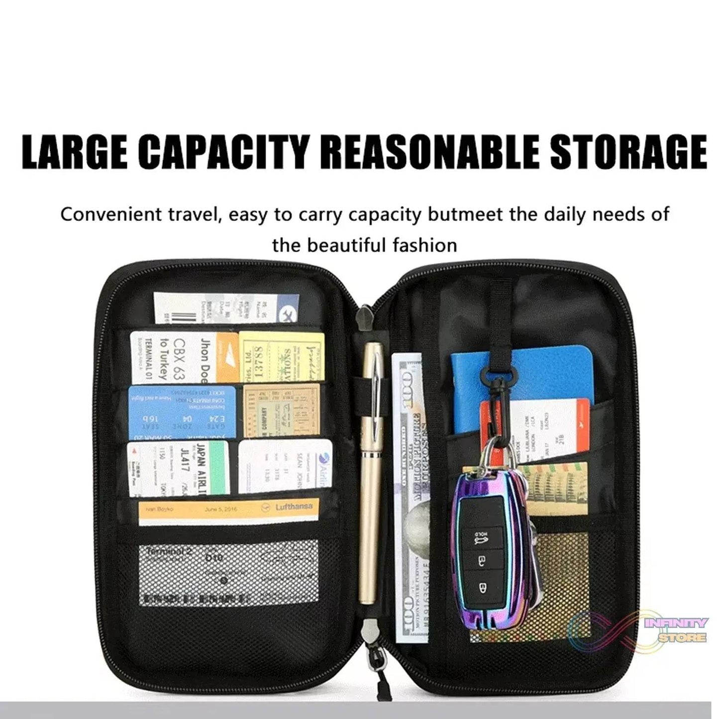 Document Zipper Pouch | Zipper Pouch Document Bag (1 Pc) - infinityexculsivestore.com