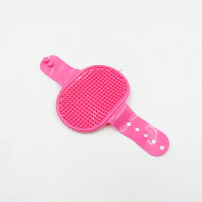 Dog Bath Brush Dog Grooming Brush, Pet Shampoo Bath Brush Soothing Massage Rubber Comb with Adjustable Ring Handle for Long Short Haired Dogs (1 Pc) - infinityexculsivestore.com