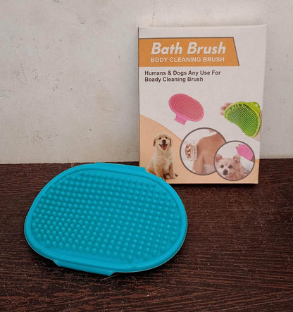 Dog Bath Brush Dog Grooming Brush, Pet Shampoo Bath Brush Soothing Massage Rubber Comb with Adjustable Ring Handle for Long Short Haired Dogs (1 Pc) - infinityexculsivestore.com