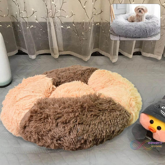 Dog Bed, Cat Bed, Bottom Calming Donut Dog Bed (1 Pc) - infinityexculsivestore.com